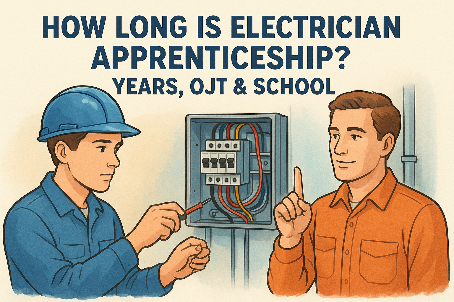 How Long Is Electrician Apprenticeship? Years, OJT & School
