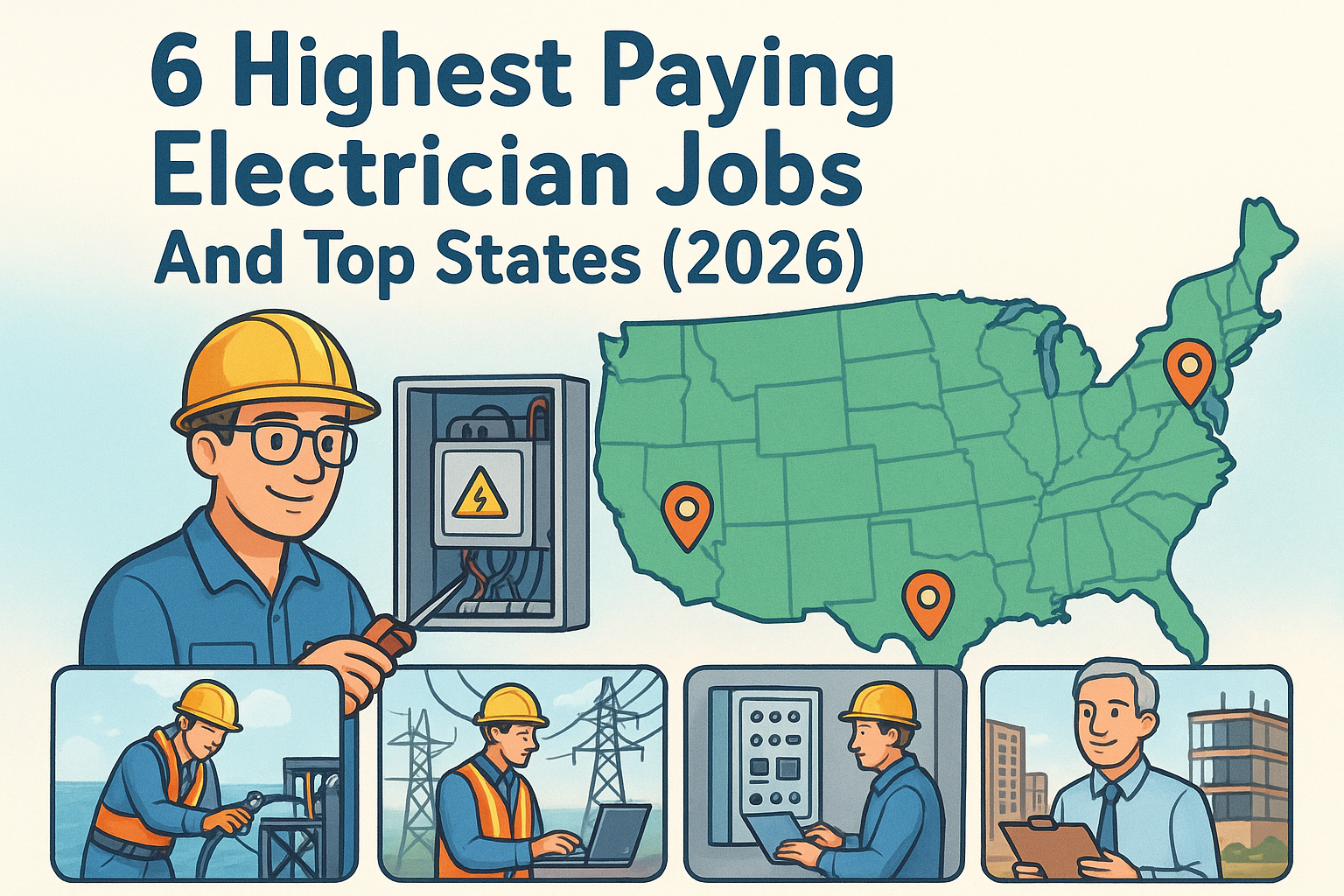 6 Highest Paying Electrician Jobs And Top States (2026)
